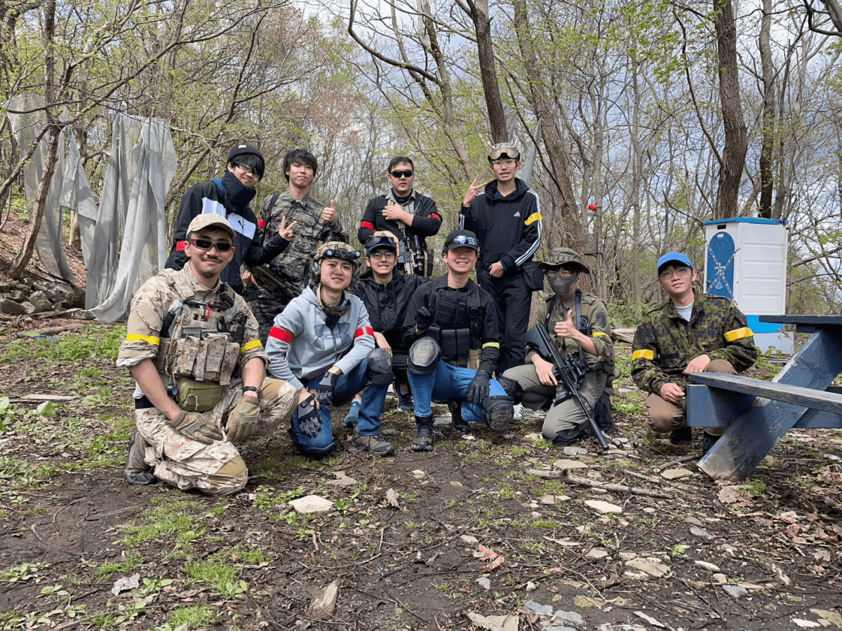 北大サバゲ―同好会メンバー