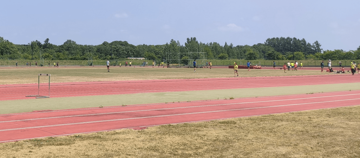野幌陸上競技場の風景